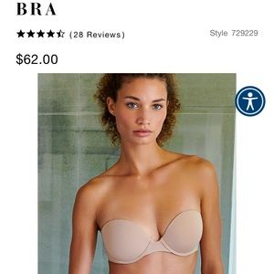 Natori Minimal Strapless Bra 34D Beige